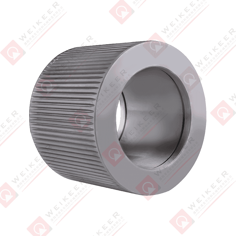 Vlnitý váleček na pelety z pružinové oceli s uzavřeným koncem Vlnitý váleček na pelety z pružinové oceli s uzavřeným koncem