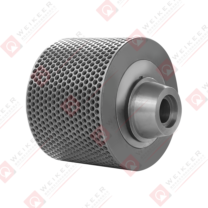 Ocelový váleček na pelety s důlkovým ložiskem